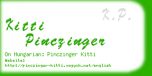 kitti pinczinger business card